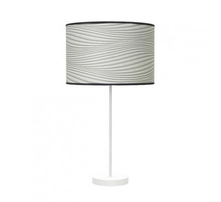 Sobremesa Alto Moda 1xe27 Blanco/surco Gris 63x30x30 Cm