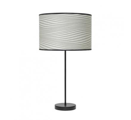 Sobremesa Alto Moda 1xe27 Negro/surco Gris 63x30x 30 Cm