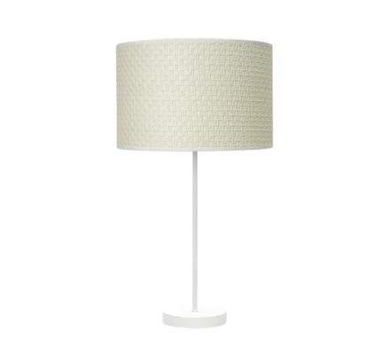 Sobremesa Alto Moda 1xe27 Blanco/cañizo Blanco 63x30x30 Cm