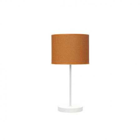 Sobremesa Moda 1xe14 Blanco/naranja 42x17x17cm