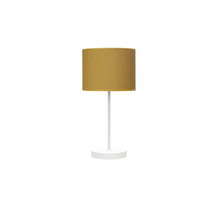 Sobremesa Moda 1xe14 Blanco/amarillo 42x17x17cm