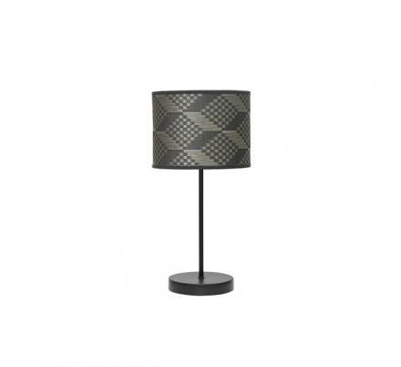 Sobremesa Moda 1xe14 Negro/tetris Gris 42x17x17cm