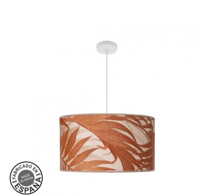 Colgante Moda 3xe27 Blanco/hoja Caldera Regx50x50cm  C/difusor