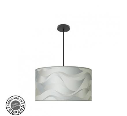 Colgante Moda 3xe27 Negro/ola Gris Regx50x50cm C/difusor