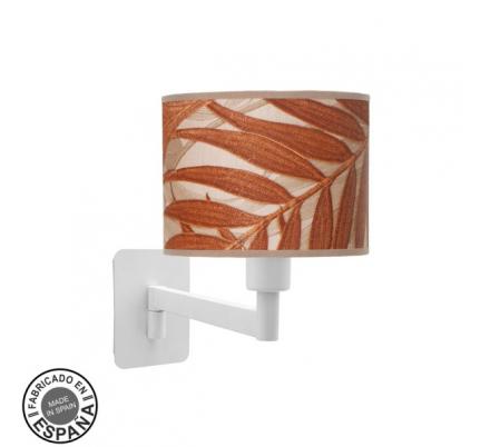 Aplique Abatible Moda 1xe14 Blanco/hoja Caldera 26x17x28 Cm
