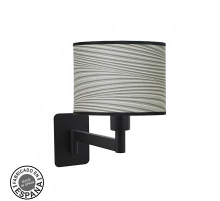 Aplique Abatible Moda 1xe14 Negro/surco Gris 26x17x28 Cm