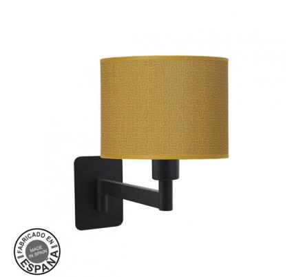 Aplique Abatible Moda 1xe14 Negro/amarillo 26x17x28 Cm
