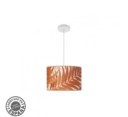 Colgante Moda 1xe27 Blanco/hoja Caldera Regx30x30cm