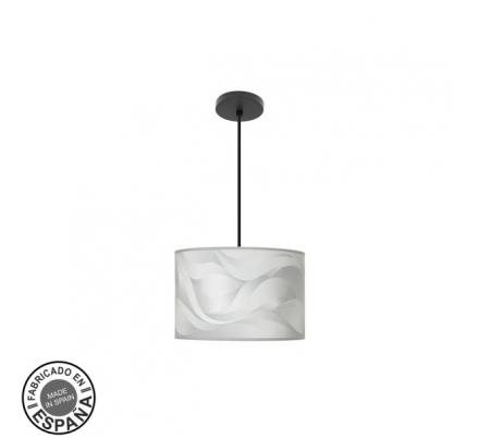 Colgante Moda 1xe27 Negro/ola Gris Regx30x30cm