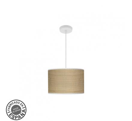 Colgante Moda 1xe27 Blanco/cañizo Claro Regx30x30