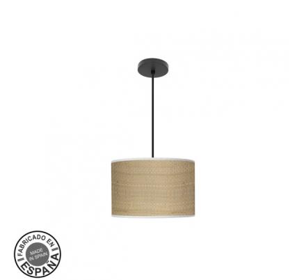 Colgante Moda 1xe27 Negro/cañizo Claro Regx30x30