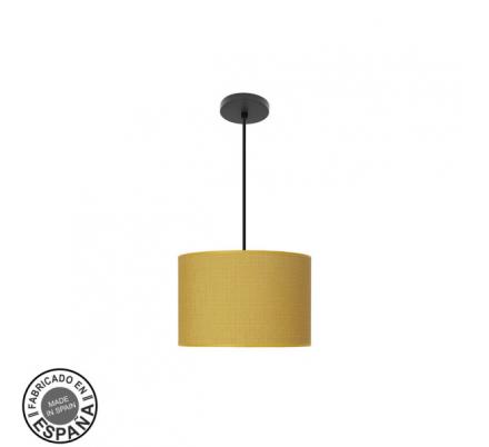 Colgante Moda 1xe27 Negro/amarillo Regx30x30 Cm