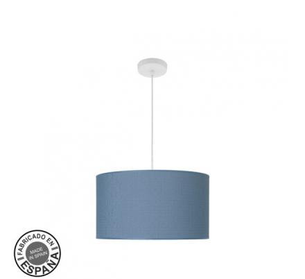 Colgante Moda 2xe27 Blanco/azul Regx40x40 Cm C/difusor