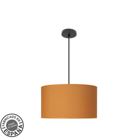 Colgante Moda 2xe27 Negro/naranja Regx40x40 Cm C/difusor