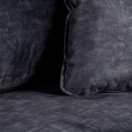 SOFÁ 3 PLAZAS GRIS OSCURO TEJIDO SALÓN 230 X 93 X 97 CM