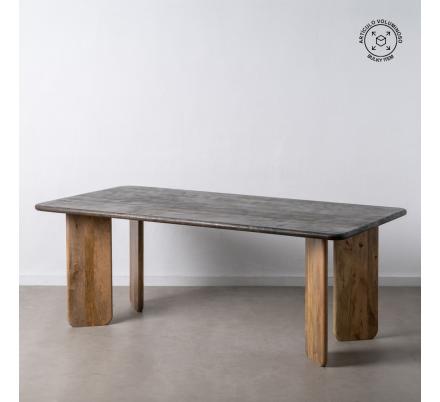 MESA COMEDOR NATURAL-MARRÓN 200 X 100 X 76 CM