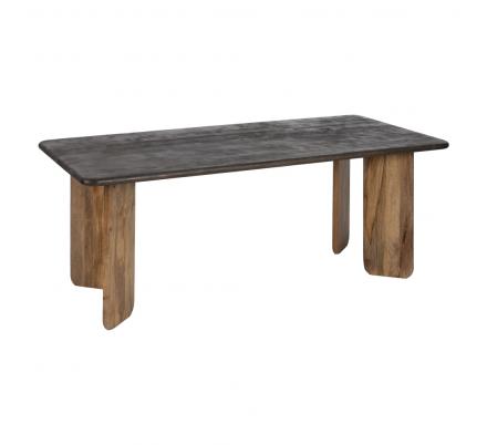 MESA COMEDOR NATURAL-MARRÓN 200 X 100 X 76 CM