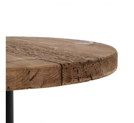 MESA AUXILIAR NATURAL-NEGRO 50 X 50 X 45 CM