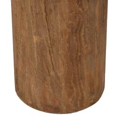 MESA CENTRO NATURAL-NEGRO MADERA DE PINO 90 X 90 X 35 CM