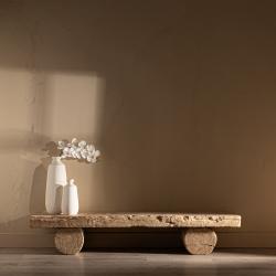 MESA CENTRO NATURAL MADERA DE OLMO SALÓN 180 X 38 X 32 CM