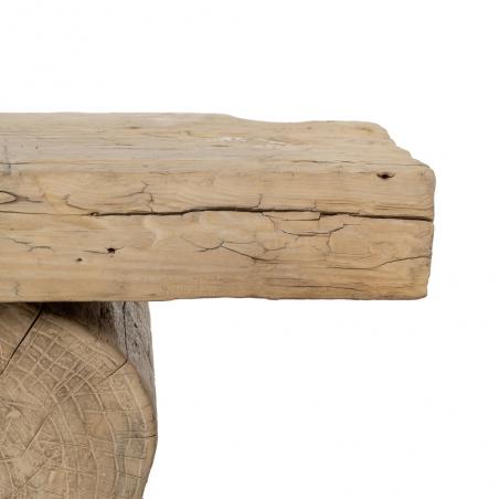 MESA CENTRO NATURAL MADERA DE OLMO SALÓN 180 X 38 X 32 CM