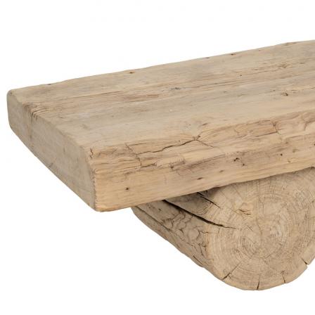 MESA CENTRO NATURAL MADERA DE OLMO SALÓN 180 X 38 X 32 CM