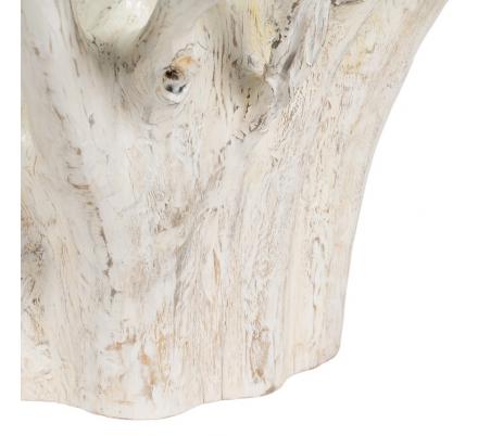 MESA CENTRO BLANCO ROZADO 90 X 90 X 45 CM