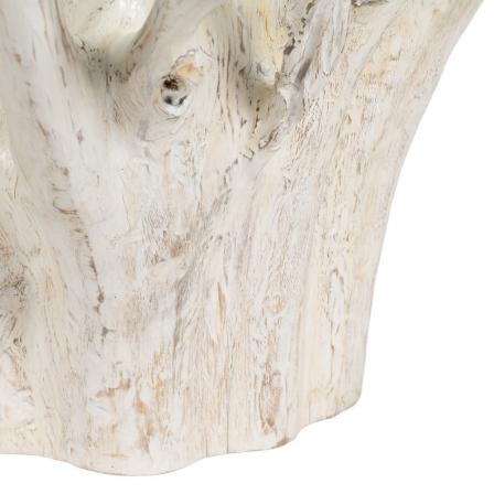 MESA CENTRO BLANCO ROZADO 90 X 90 X 45 CM