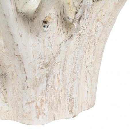 MESA CENTRO BLANCO ROZADO 90 X 90 X 45 CM