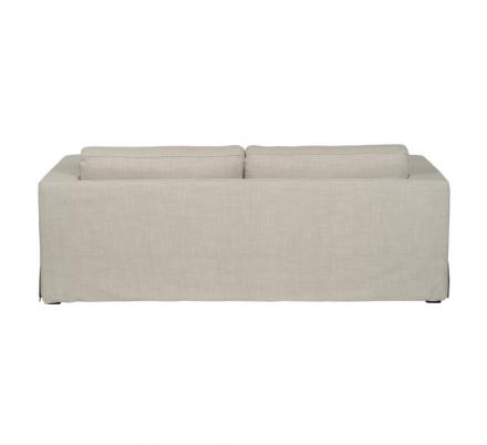 SOFÁ 3 PLAZAS BEIGE TEJIDO SIENA 222 X 95 X 80 CM