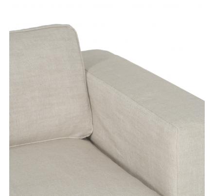 SOFÁ 3 PLAZAS BEIGE TEJIDO SIENA 222 X 95 X 80 CM