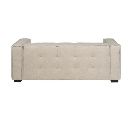 SOFÁ 3 PLAZAS BEIGE TEJIDO SIBARIS 218 X 102 X 77 CM