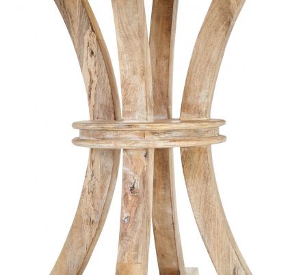 MESA COMEDOR BLANCO ROZADO 100 X 100 X 76 CM