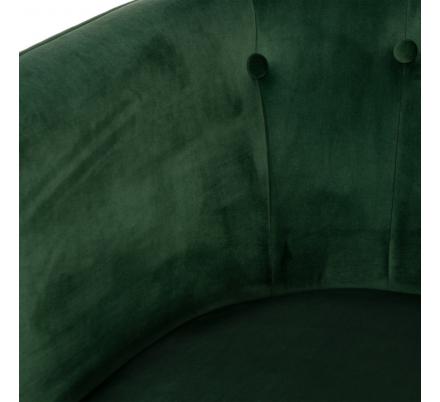 SILLÓN TERCIOPELO VERDE TEJIDO-METAL 69 X 60 X 75 CM