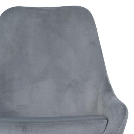 SILLA GRIS HIERRO / POLIESTER SALÓN 50 X 58 X 85 CM