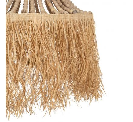 LÁMPARA TECHO FIBRA NATURAL NATURAL 80 X 80 X 90 CM