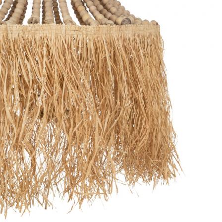 LÁMPARA TECHO FIBRA NATURAL NATURAL 80 X 80 X 90 CM