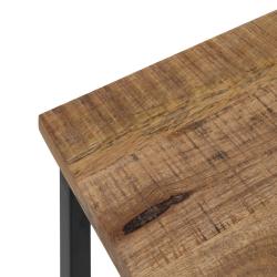 S/2 MESA CENTRO NATURAL MADERA-METAL 60 X 60 X 42 CM