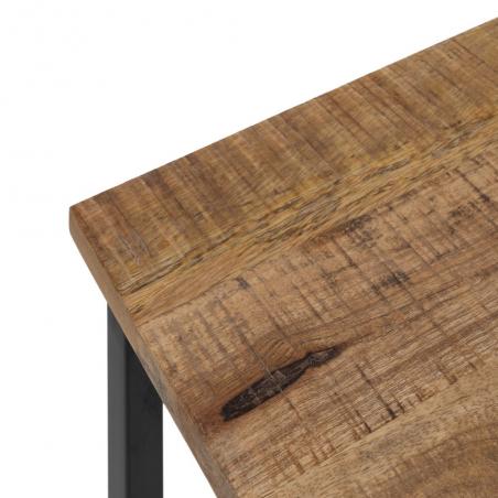 S/2 MESA CENTRO NATURAL MADERA-METAL 60 X 60 X 42 CM