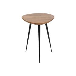 S/3 MESA CENTRO NATURAL MADERA-METAL 86 X 81 X 43 CM