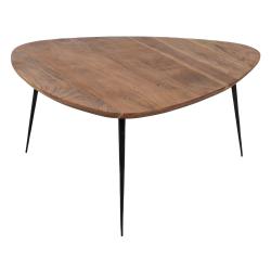 S/3 MESA CENTRO NATURAL MADERA-METAL 86 X 81 X 43 CM