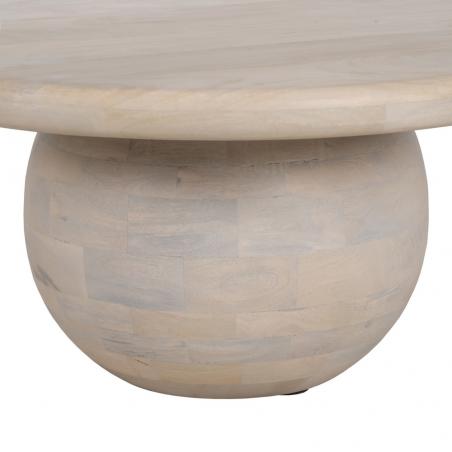 MESA CENTRO BLANCO MADERA-MDF SALÓN 75 X 75 X 35 CM