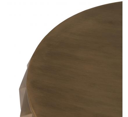 MESA CENTRO ORO-NEGRO METAL SALÓN 49 X 49 X 45,50 CM