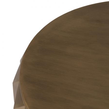 MESA CENTRO ORO-NEGRO METAL SALÓN 49 X 49 X 45,50 CM