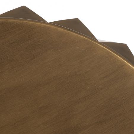 MESA CENTRO ORO-NEGRO METAL SALÓN 49 X 49 X 45,50 CM