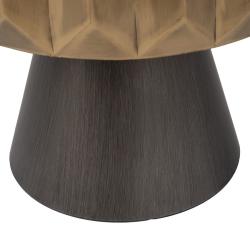 MESA CENTRO ORO-NEGRO METAL SALÓN 49 X 49 X 45,50 CM