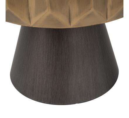 MESA CENTRO ORO-NEGRO METAL SALÓN 49 X 49 X 45,50 CM