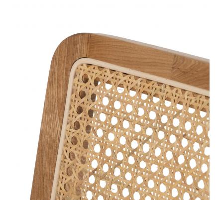 SILLA BRAZOS NATURAL MADERA / FIBRA 56 X 55 X 81 CM