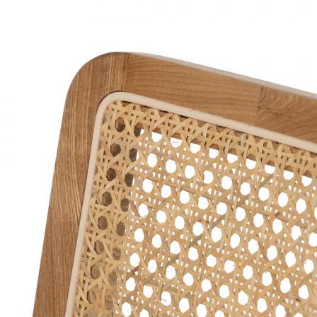 SILLA BRAZOS NATURAL MADERA / FIBRA 56 X 55 X 81 CM