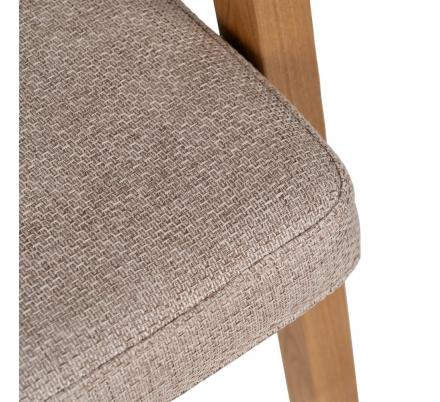 SILLA BRAZOS NATURAL MADERA / FIBRA 56 X 55 X 81 CM